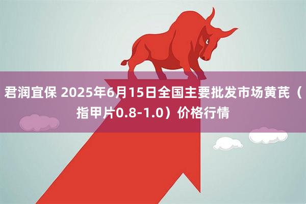 君润宜保 2025年6月15日全国主要批发市场黄芪（指甲片0.8-1.0）价格行情